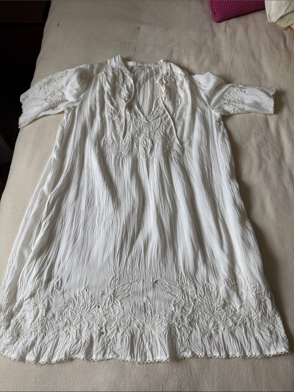 Wilfred White Soft Fabric Label mini dress
